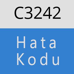 C3242 hatasi