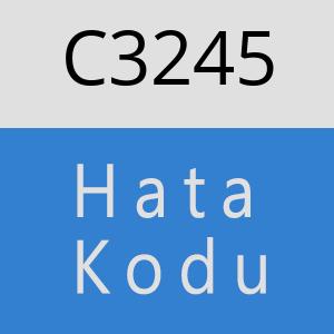 C3245 hatasi