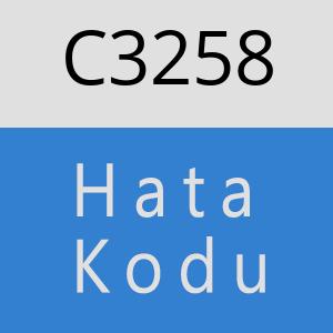 C3258 hatasi