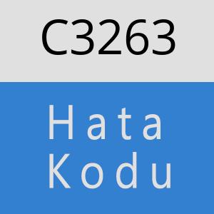 C3263 hatasi