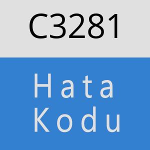 C3281 hatasi