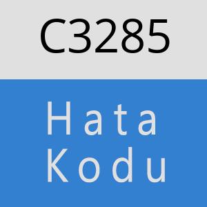 C3285 hatasi