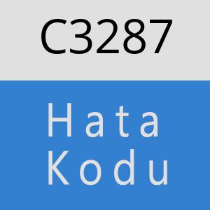 C3287 hatasi