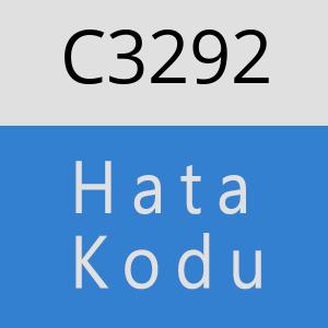 C3292 hatasi