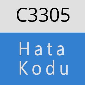 C3305 hatasi