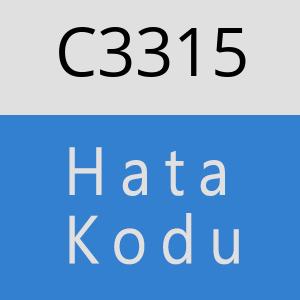 C3315 hatasi