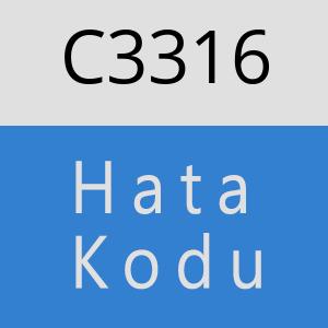C3316 hatasi