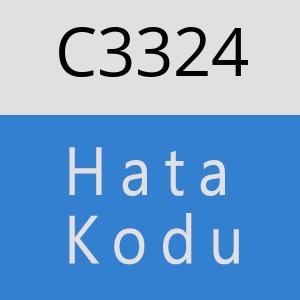 C3324 hatasi