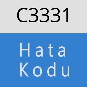 C3331 hatasi