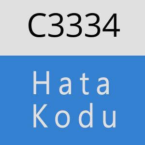 C3334 hatasi