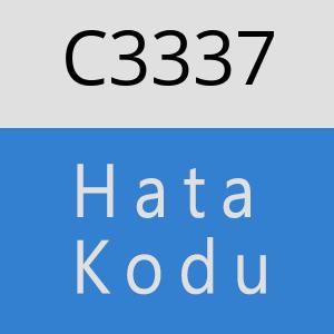 C3337 hatasi