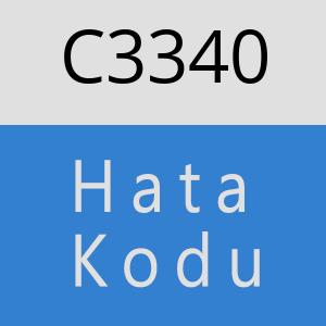 C3340 hatasi