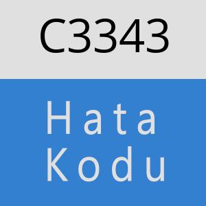 C3343 hatasi