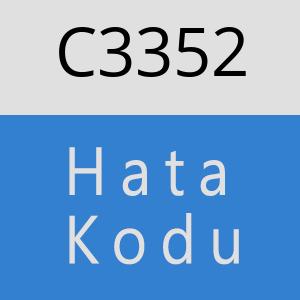 C3352 hatasi