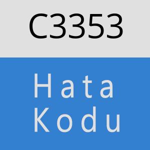 C3353 hatasi