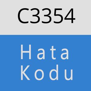 C3354 hatasi