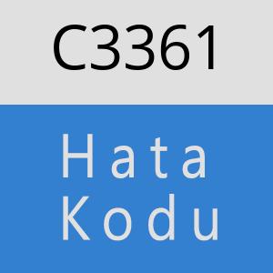 C3361 hatasi