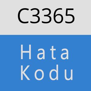 C3365 hatasi