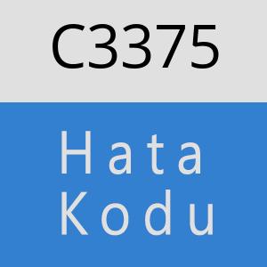 C3375 hatasi