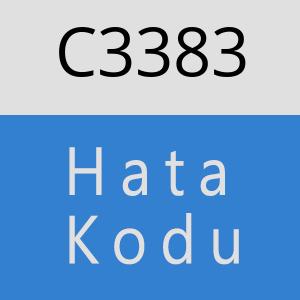 C3383 hatasi