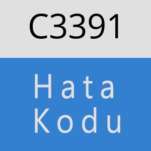 C3391 hatasi