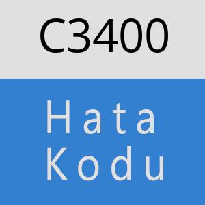 C3400 hatasi