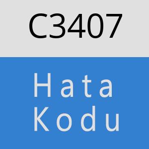 C3407 hatasi