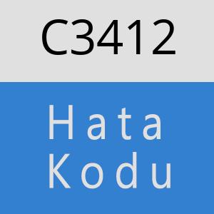 C3412 hatasi