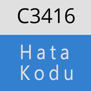 C3416 hatasi