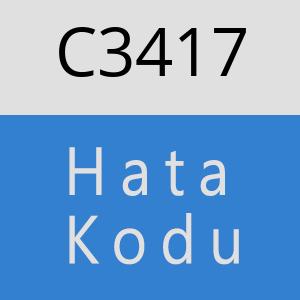 C3417 hatasi