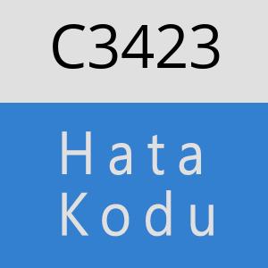 C3423 hatasi