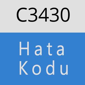 C3430 hatasi