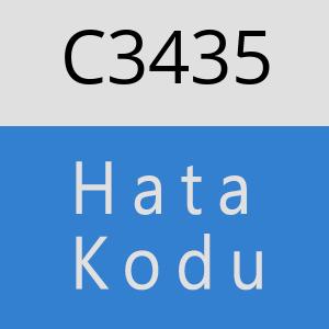C3435 hatasi