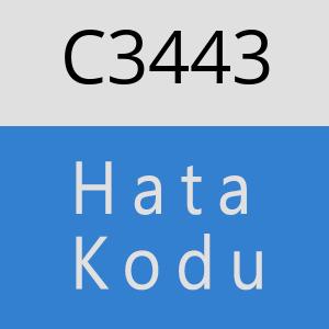 C3443 hatasi