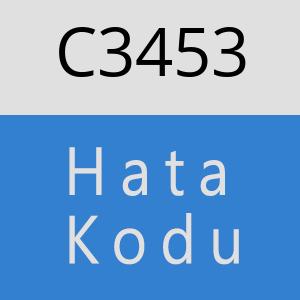 C3453 hatasi