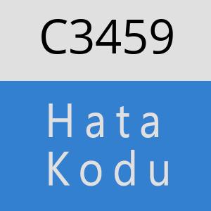 C3459 hatasi