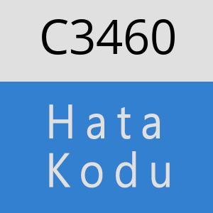 C3460 hatasi