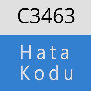 C3463 hatasi