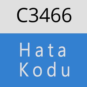 C3466 hatasi