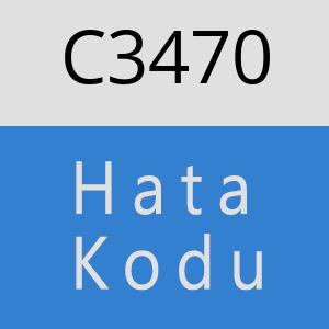 C3470 hatasi