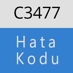 C3477 hatasi