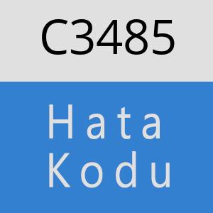 C3485 hatasi