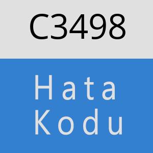 C3498 hatasi