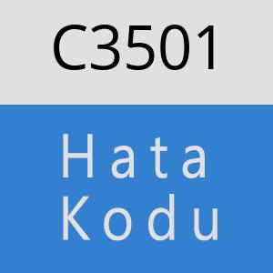 C3501 hatasi