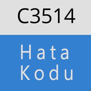 C3514 hatasi