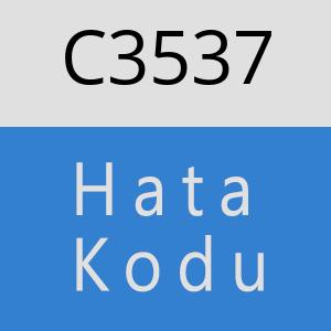 C3537 hatasi