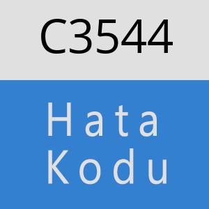 C3544 hatasi