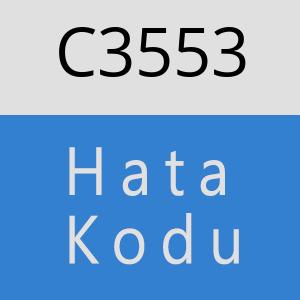 C3553 hatasi