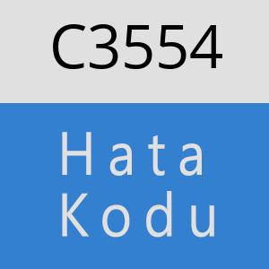 C3554 hatasi