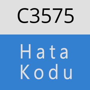 C3575 hatasi